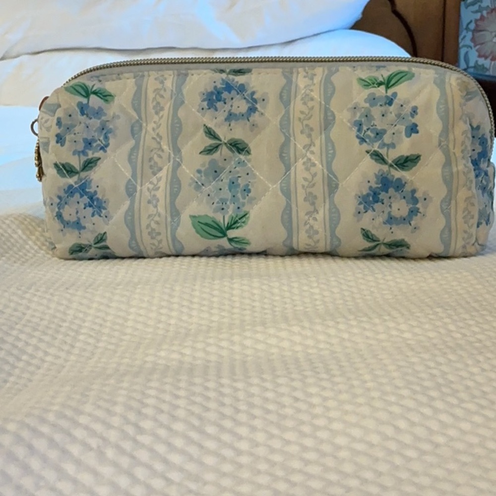 Floral Quilted Cosmetic Bag